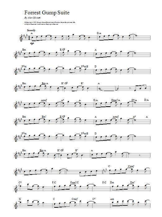 forrest gump suite orchestra score pdf